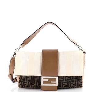 Fendi Baguette Zucca And Pequin Canvas #240481F18B